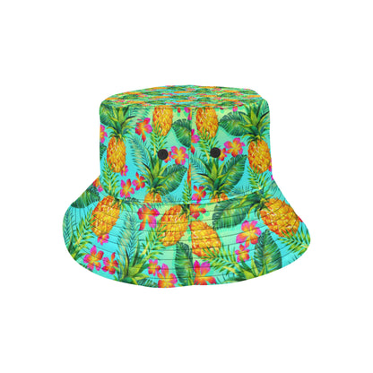 Pineapple Pattern Print Design PP010 Unisex Bucket Hat