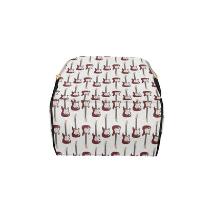 Bass Guitar Pattern Print Design 03 Diaper Bag Backpack