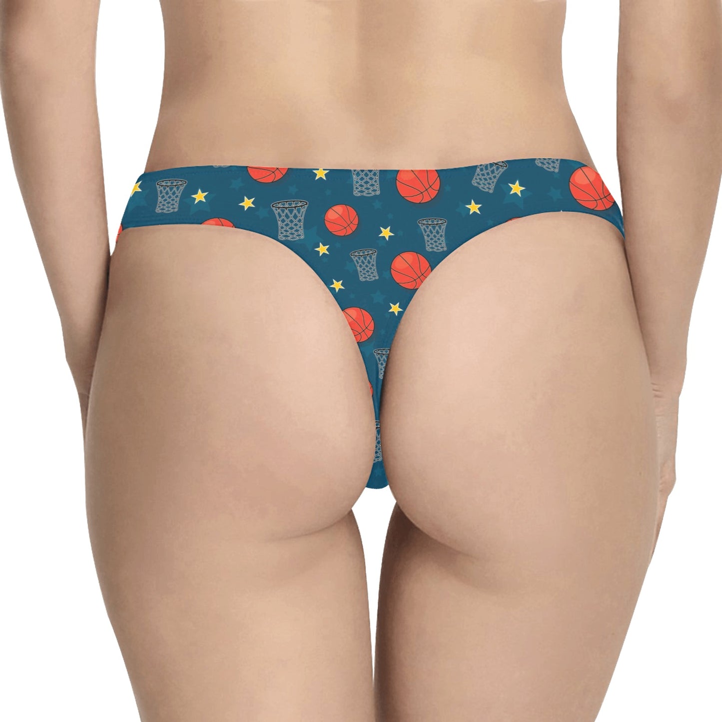 Basketball Classic Print Pattern Women's Thongs
