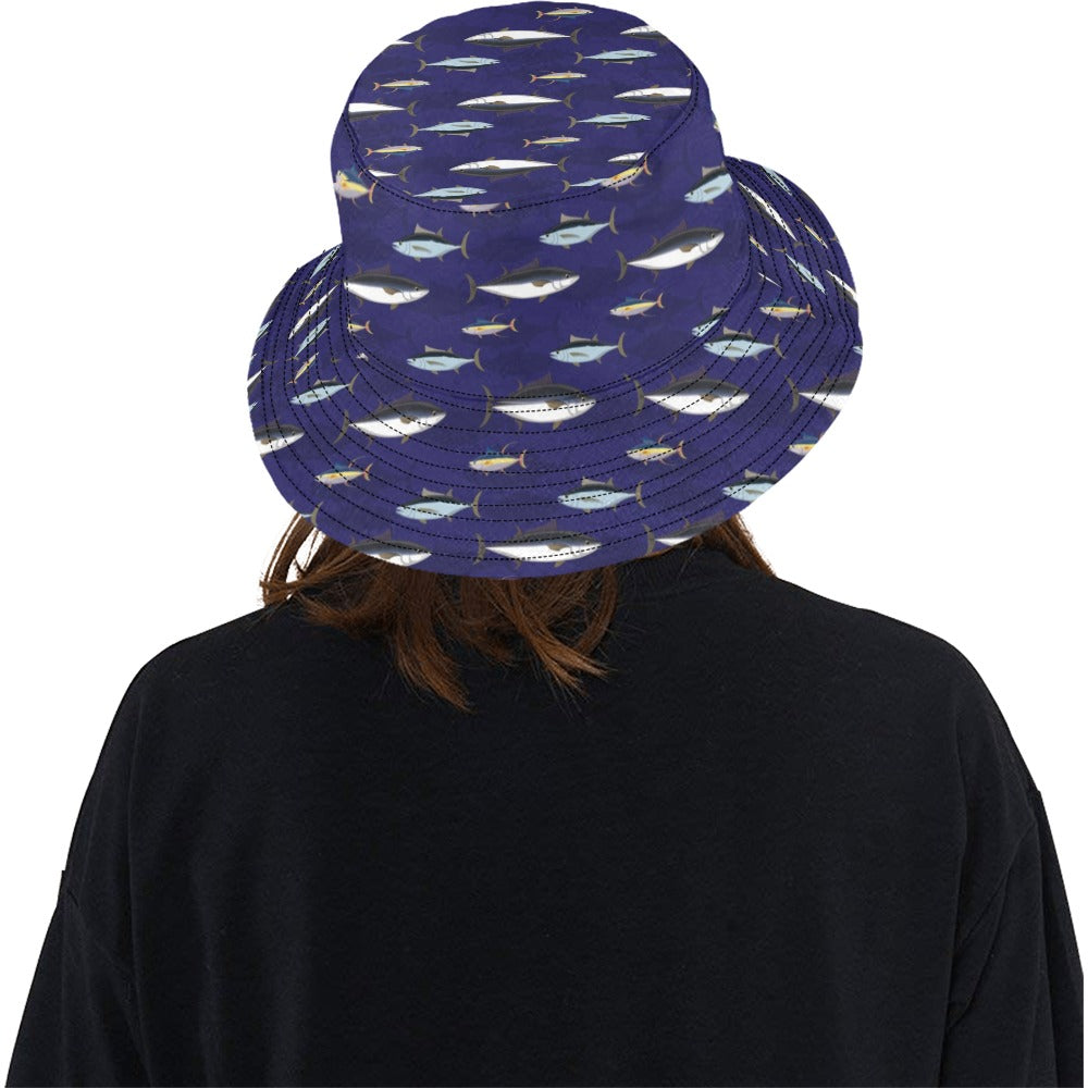 Tuna Fish Print Design LKS304 Unisex Bucket Hat