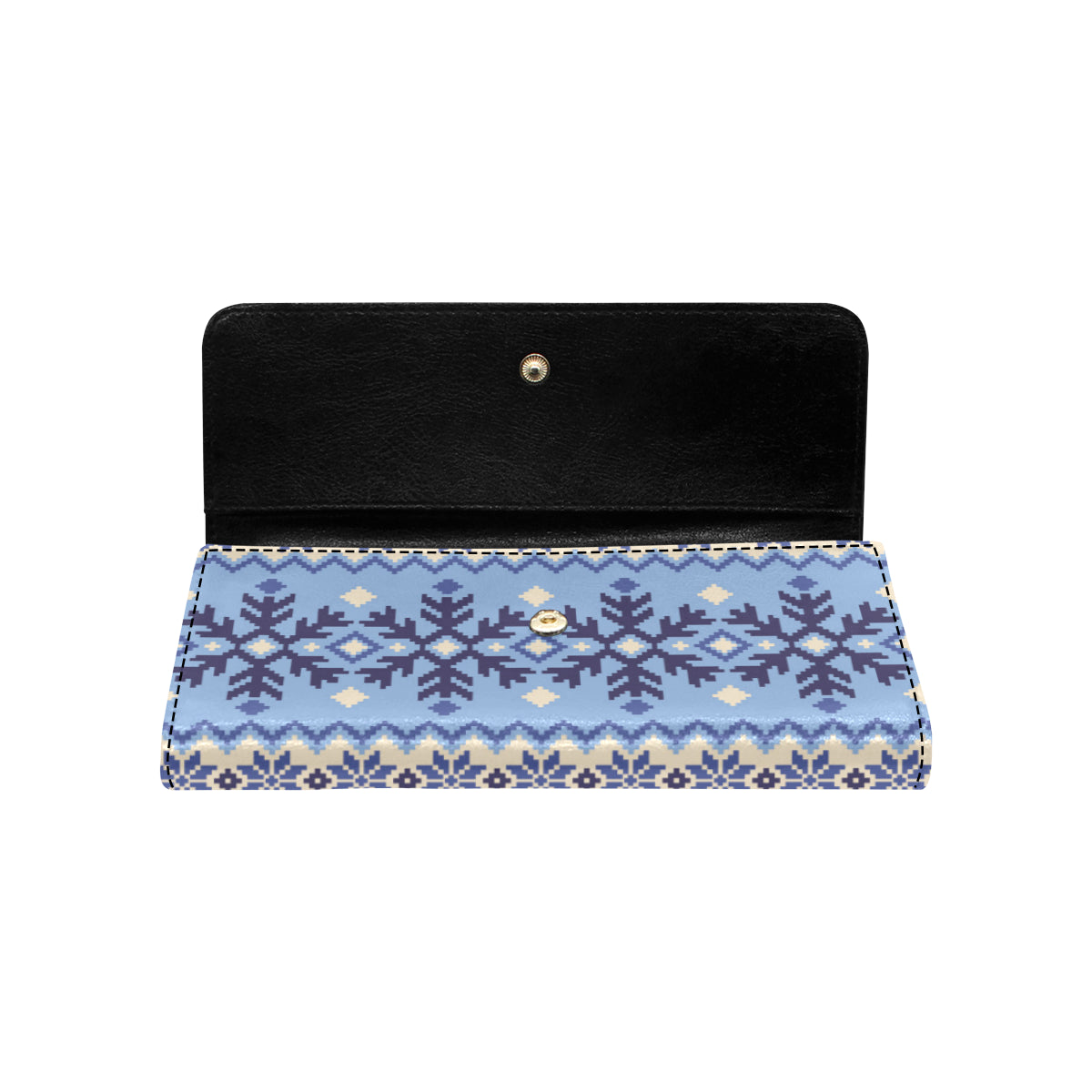 Nordic Pattern Print Design A03 Women's Trifold Wallet