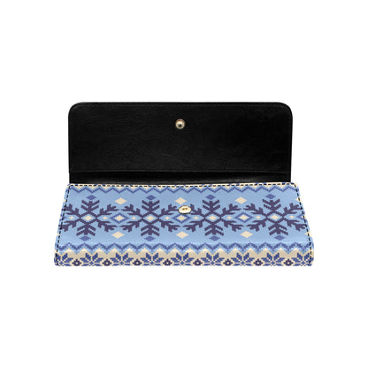 Nordic Pattern Print Design A03 Women's Trifold Wallet