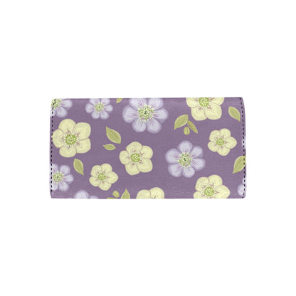 Anemone Pattern Print Design AM013 Women's Trifold Wallet