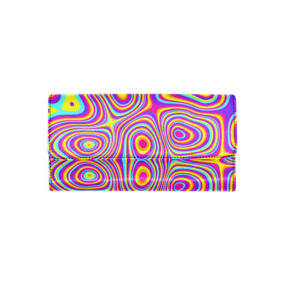 Liquid Pattern Print Design 06 Women's Trifold Wallet
