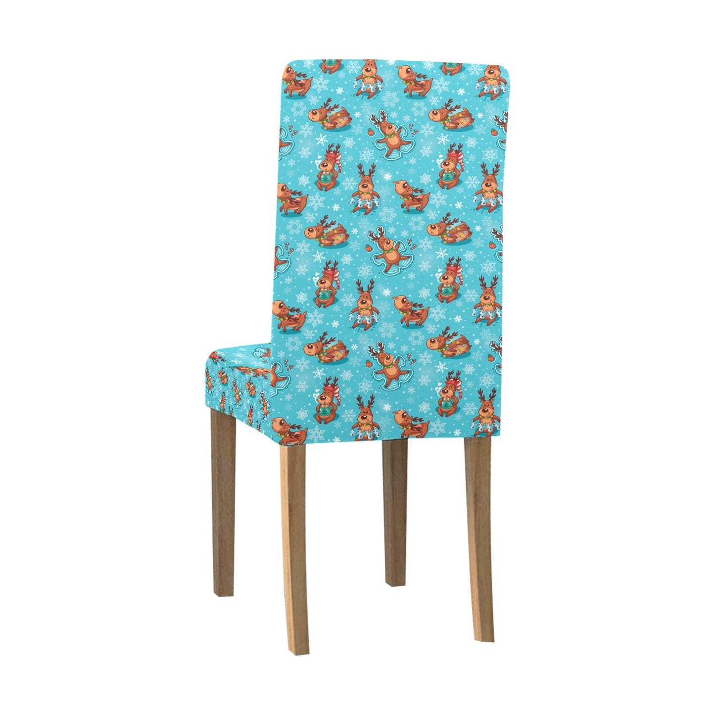 Reindeer Print Design LKS402 Dining Chair Slipcover