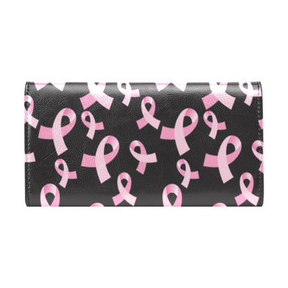 Breast Cancer Awareness Design Women's Trifold Wallet