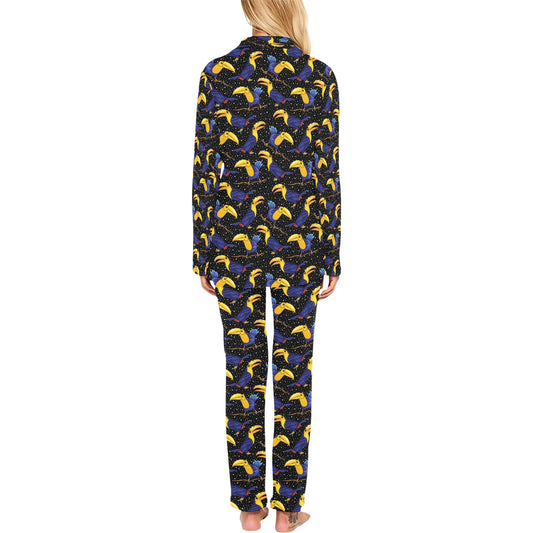 Toucan Print Design LKS307 Women's Long Pajama Set