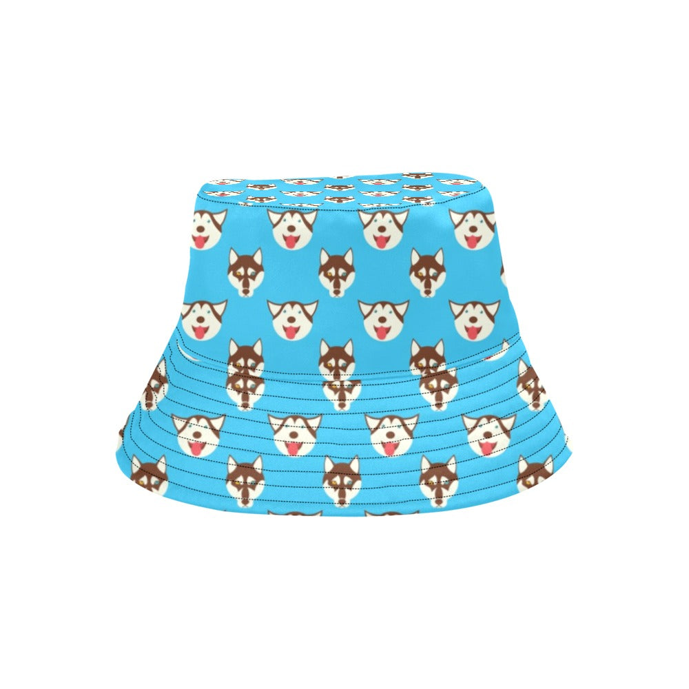 Siberian Huskies Print Design LKS306 Unisex Bucket Hat