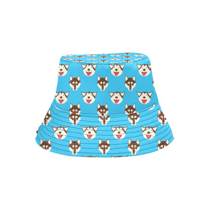 Siberian Huskies Print Design LKS306 Unisex Bucket Hat