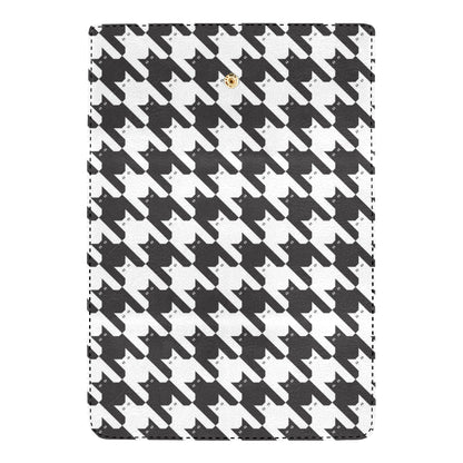 Cat HoundstoothPattern Print Design 01 Women's Trifold Wallet