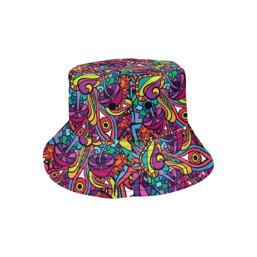Trippy Print Design LKS302 Unisex Bucket Hat