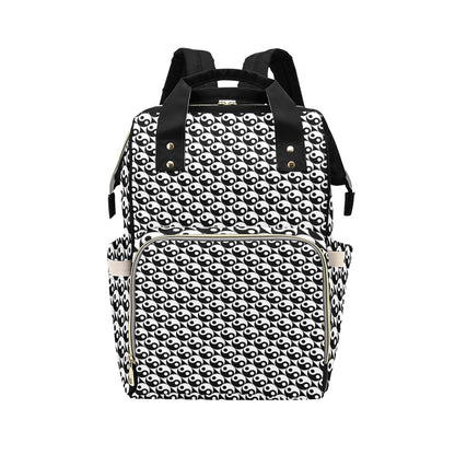 Yin Yang Print Design LKS304 Diaper Bag Backpack