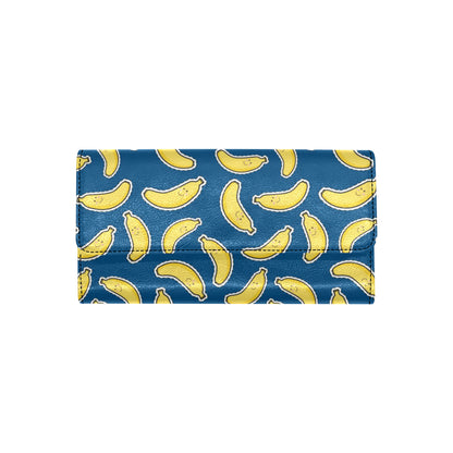 Banana Pattern Print Design BA03 Women's Trifold Wallet