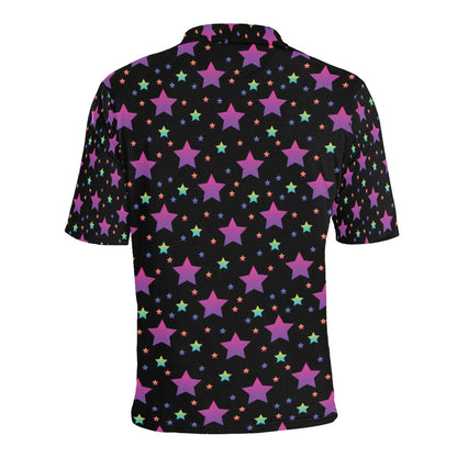 Star Print Design LKS305 Men Polo Shirt