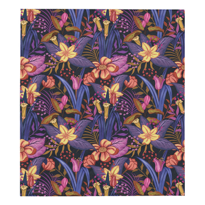 Lily Pattern Print Design LY016 Premium Quilt
