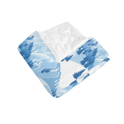 Mountain Pattern Print Design 03 Premium Quilt