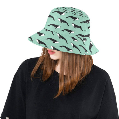 Whale Print Design LKS307 Unisex Bucket Hat
