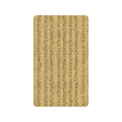 Music Note Vintage Themed Print Rubber Doormat