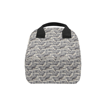 Owl Realistic Themed Design Print Insulated Lunch Bag