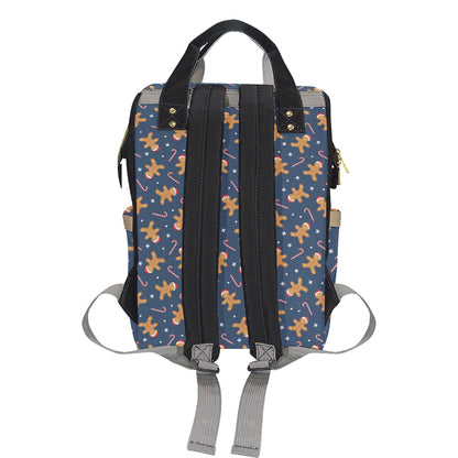 Gingerbread Pattern Print Design 01 Diaper Bag Backpack