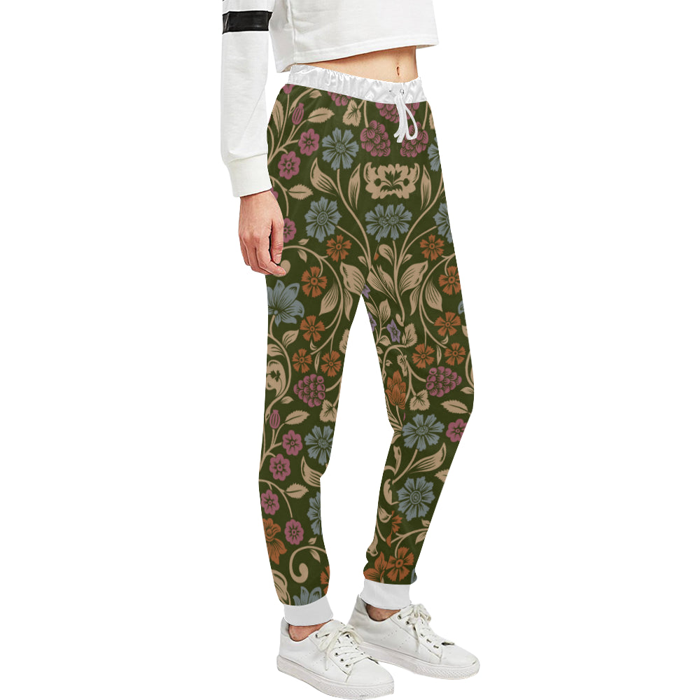 Floral Vintage Print Pattern Unisex Sweatpants