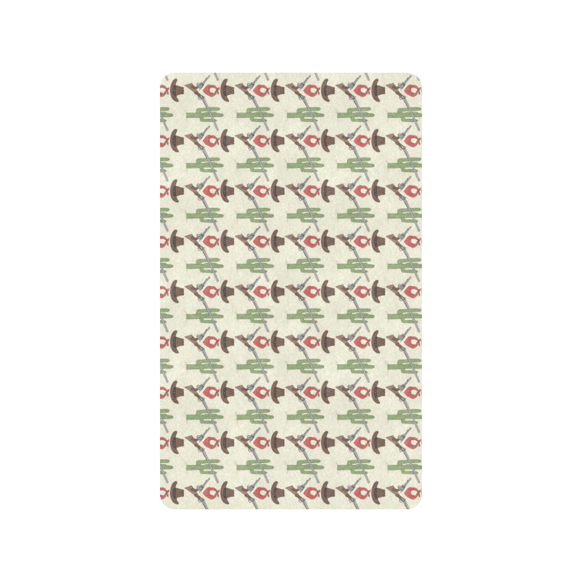 Western Cowboy Print Rubber Doormat