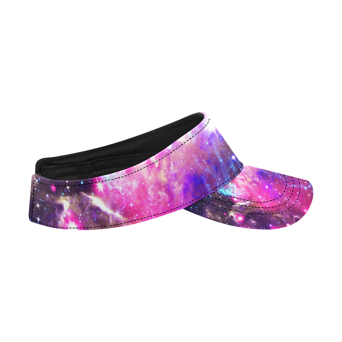 Galaxy Night Purple Space Print Unisex Sun Visor