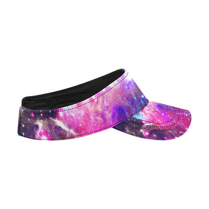 Galaxy Night Purple Space Print Unisex Sun Visor