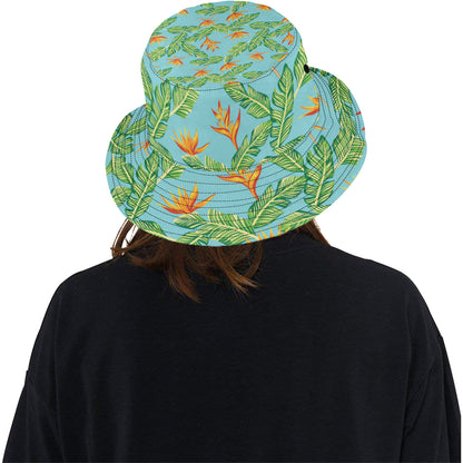 Bird Of Paradise Pattern Print Design BOP04 Unisex Bucket Hat