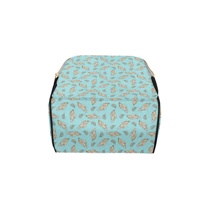 Angel Wings Pattern Print Design 03 Diaper Bag Backpack