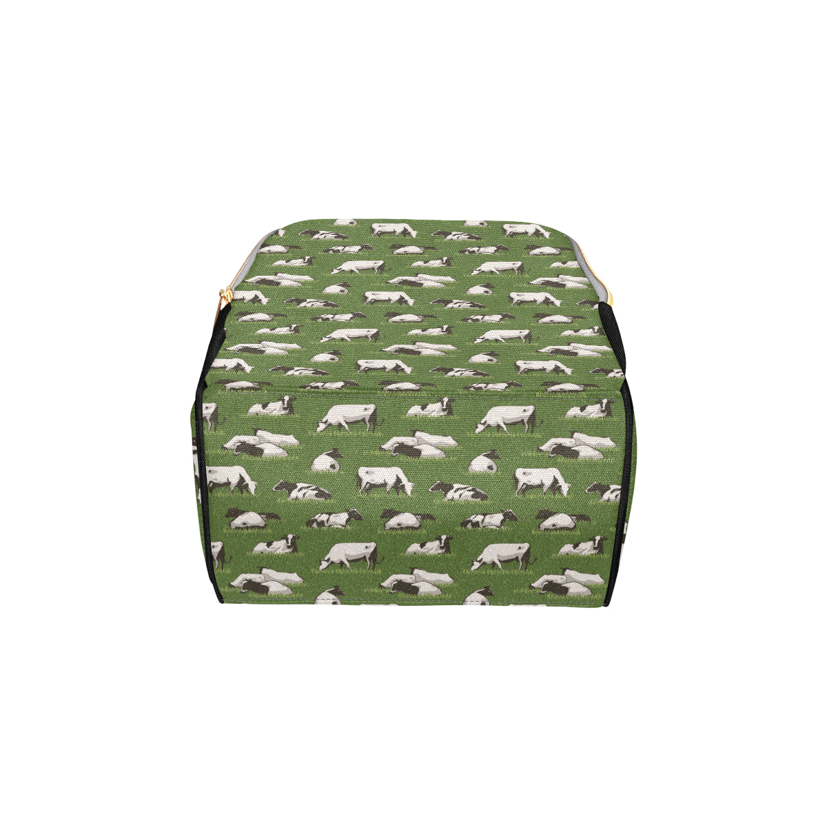Cow on Grass Print Pattern Diaper Bag Backpack
