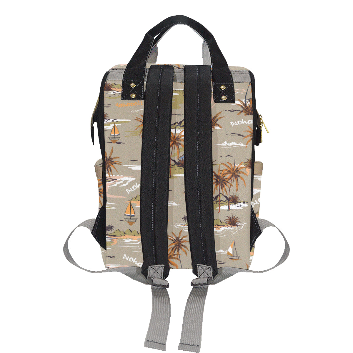 Pacific island Pattern Print Design A05 Diaper Bag Backpack