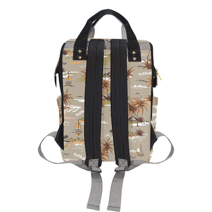 Pacific island Pattern Print Design A05 Diaper Bag Backpack