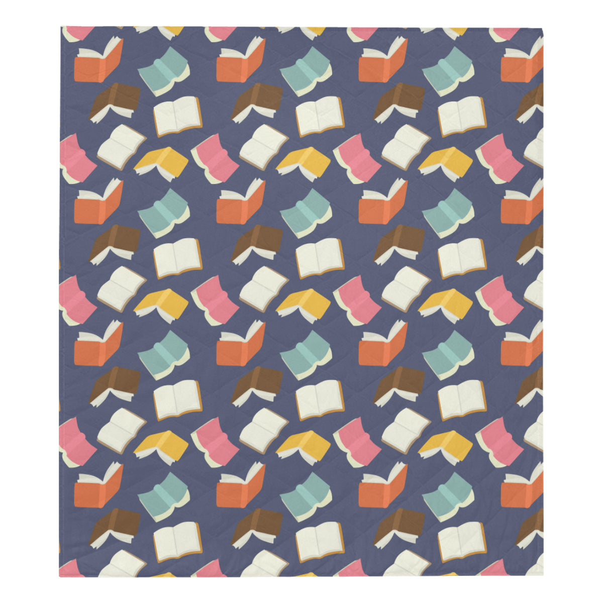 Book Pattern Print Design 01 Premium Quilt