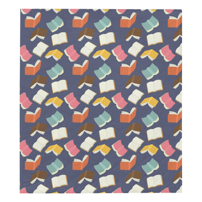 Book Pattern Print Design 01 Premium Quilt