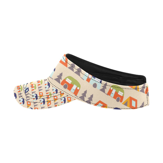 Camper Tent Pattern Print Design 03 Unisex Sun Visor