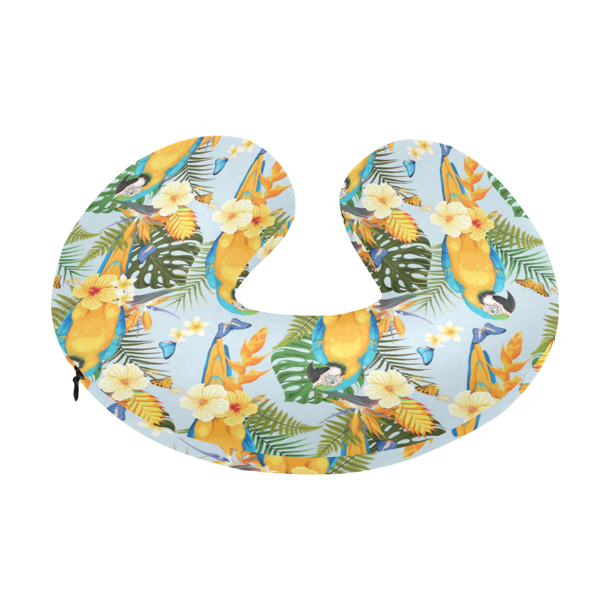 Parrot Pattern Print Design A04 U-Shaped Travel Neck Pillow