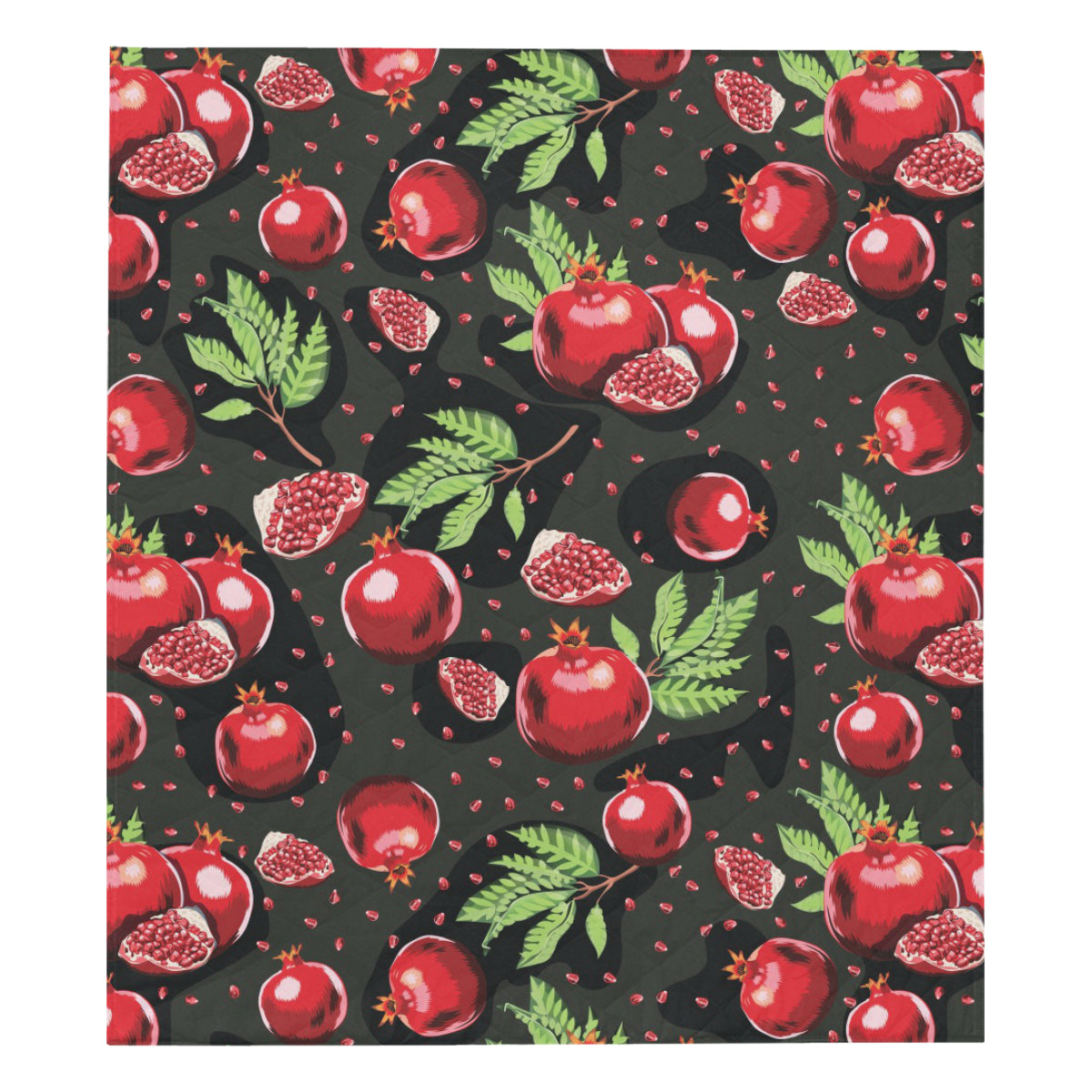 Pomegranate Pattern Print Design PG06 Premium Quilt