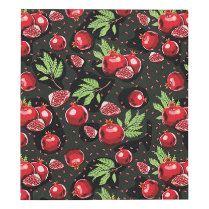 Pomegranate Pattern Print Design PG06 Premium Quilt