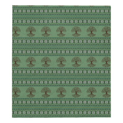 Celtic Pattern Print Design 09 Premium Quilt