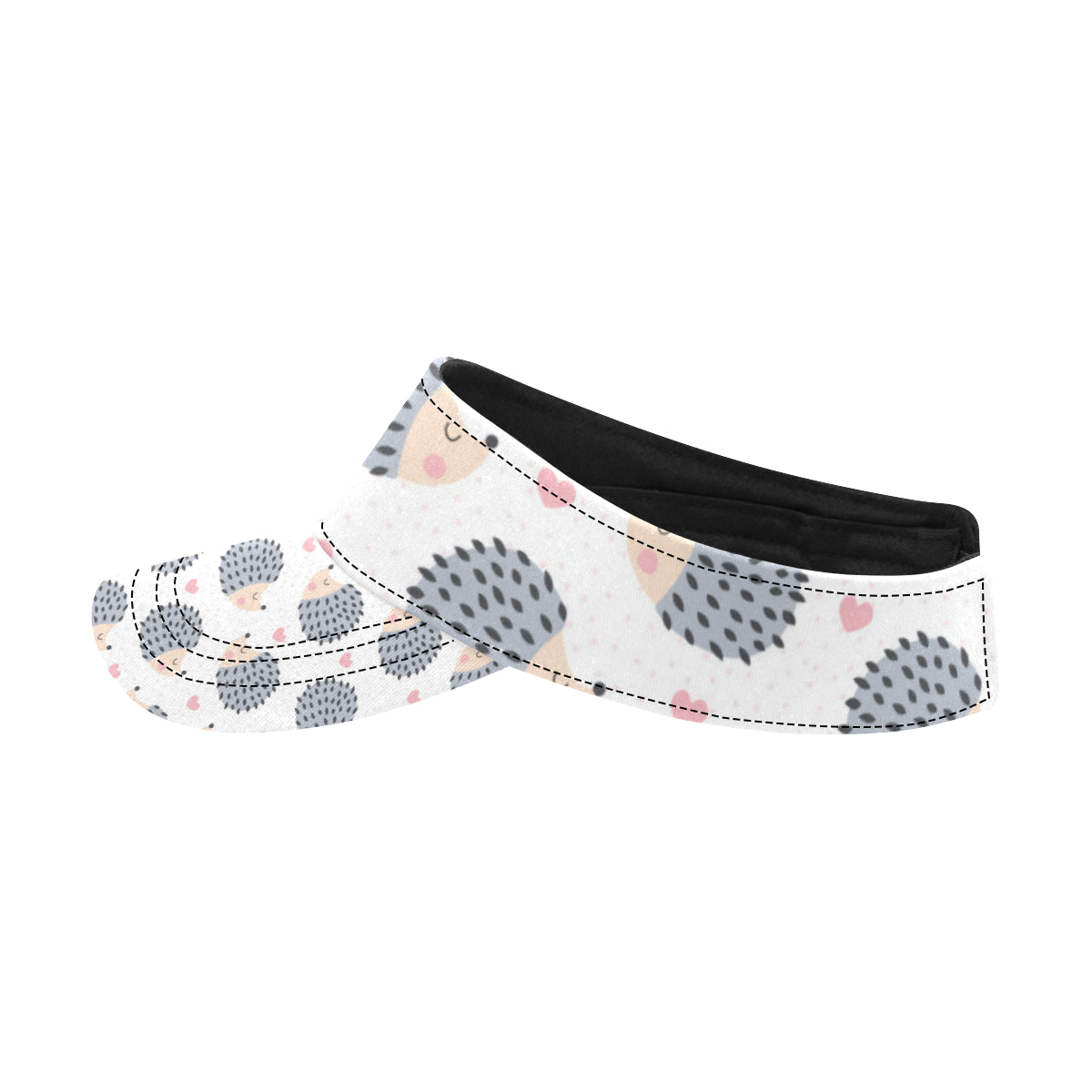 Hedgehog Baby Pattern Print Design 03 Unisex Sun Visor