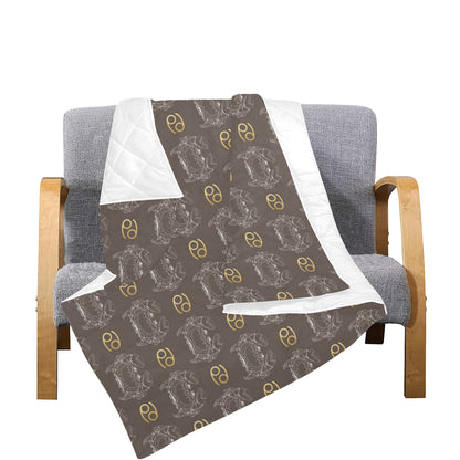 Cancer Zodiac Pattern Print Design 01 Premium Quilt