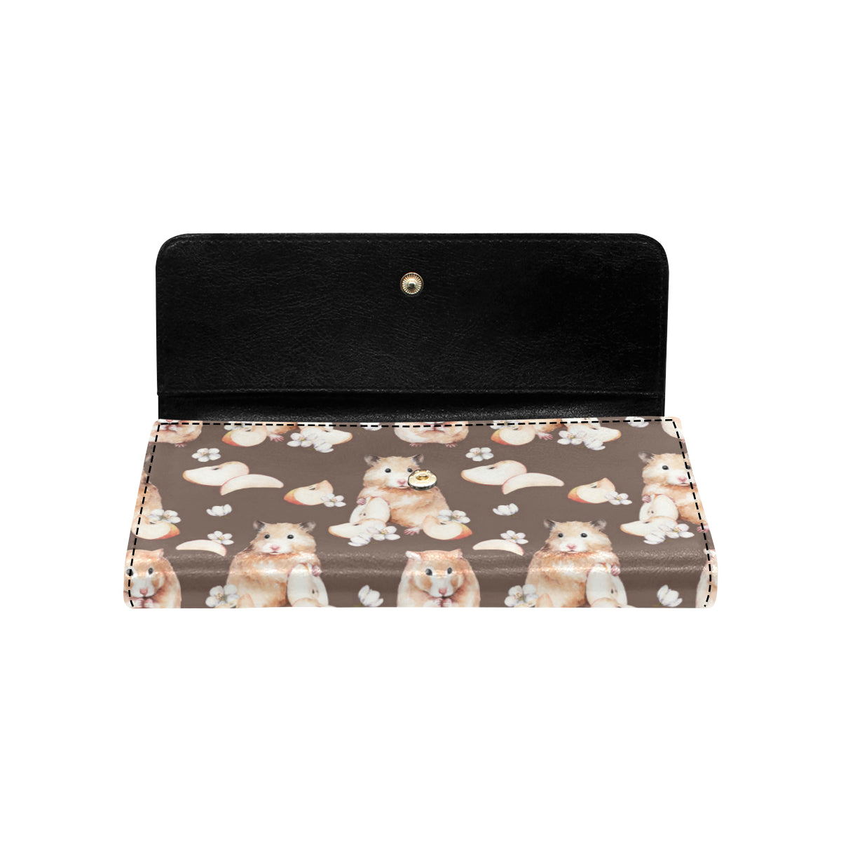 Hamster Pattern Print Design 03 Women's Trifold Wallet