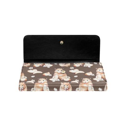 Hamster Pattern Print Design 03 Women's Trifold Wallet