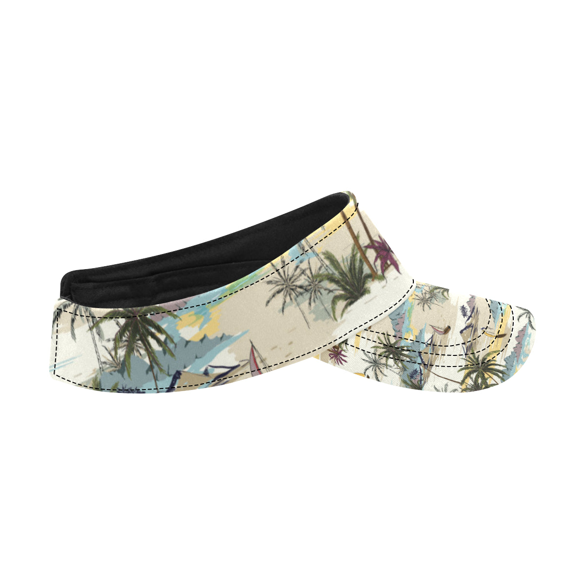 Palm Tree Beach Print Unisex Sun Visor