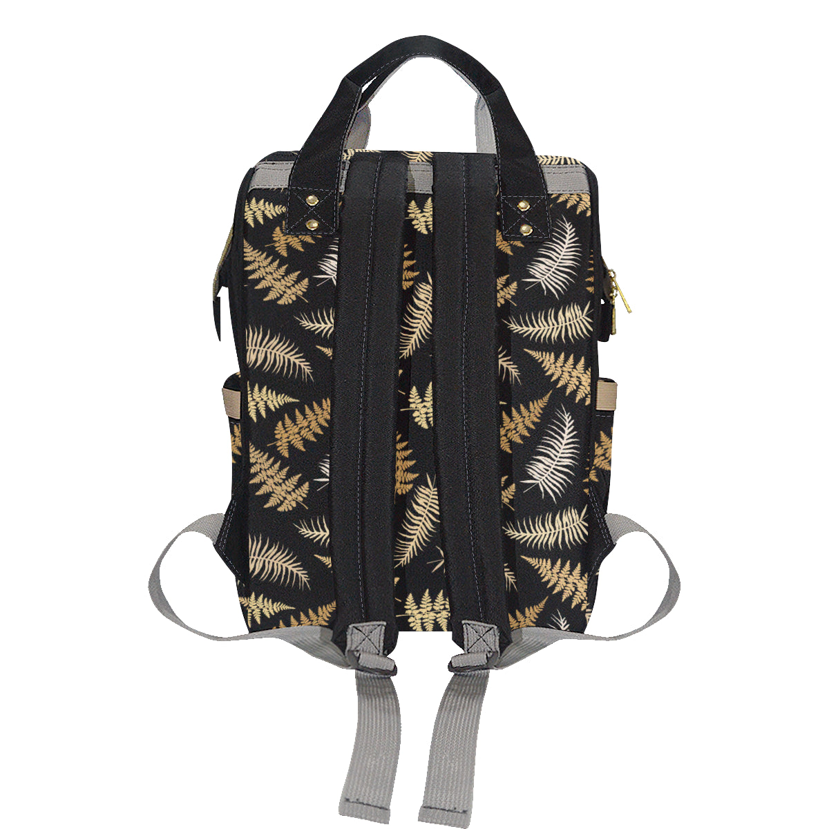 Fern Leave Bright Print Pattern Diaper Bag Backpack