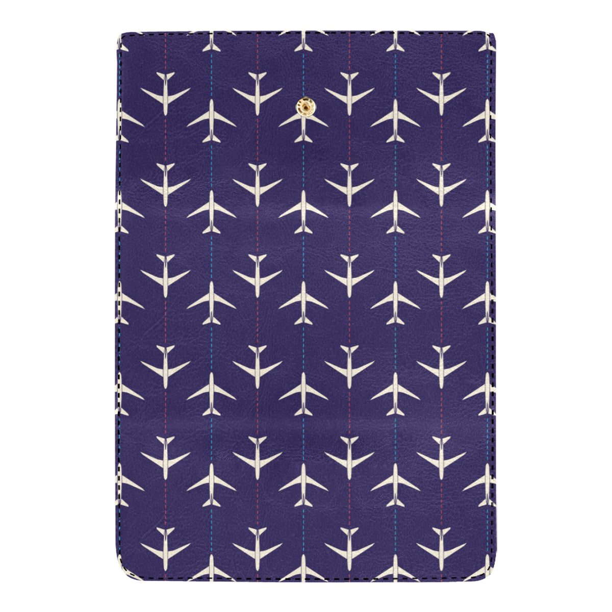 Airplane Pattern Print Design 03 Women's Trifold Wallet