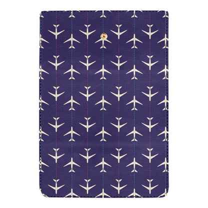 Airplane Pattern Print Design 03 Women's Trifold Wallet