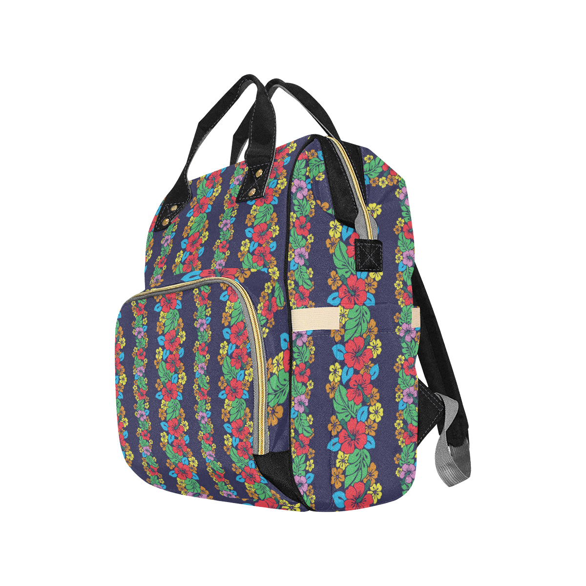 Hawaiian Themed Pattern Print Design H03 Diaper Bag Backpack