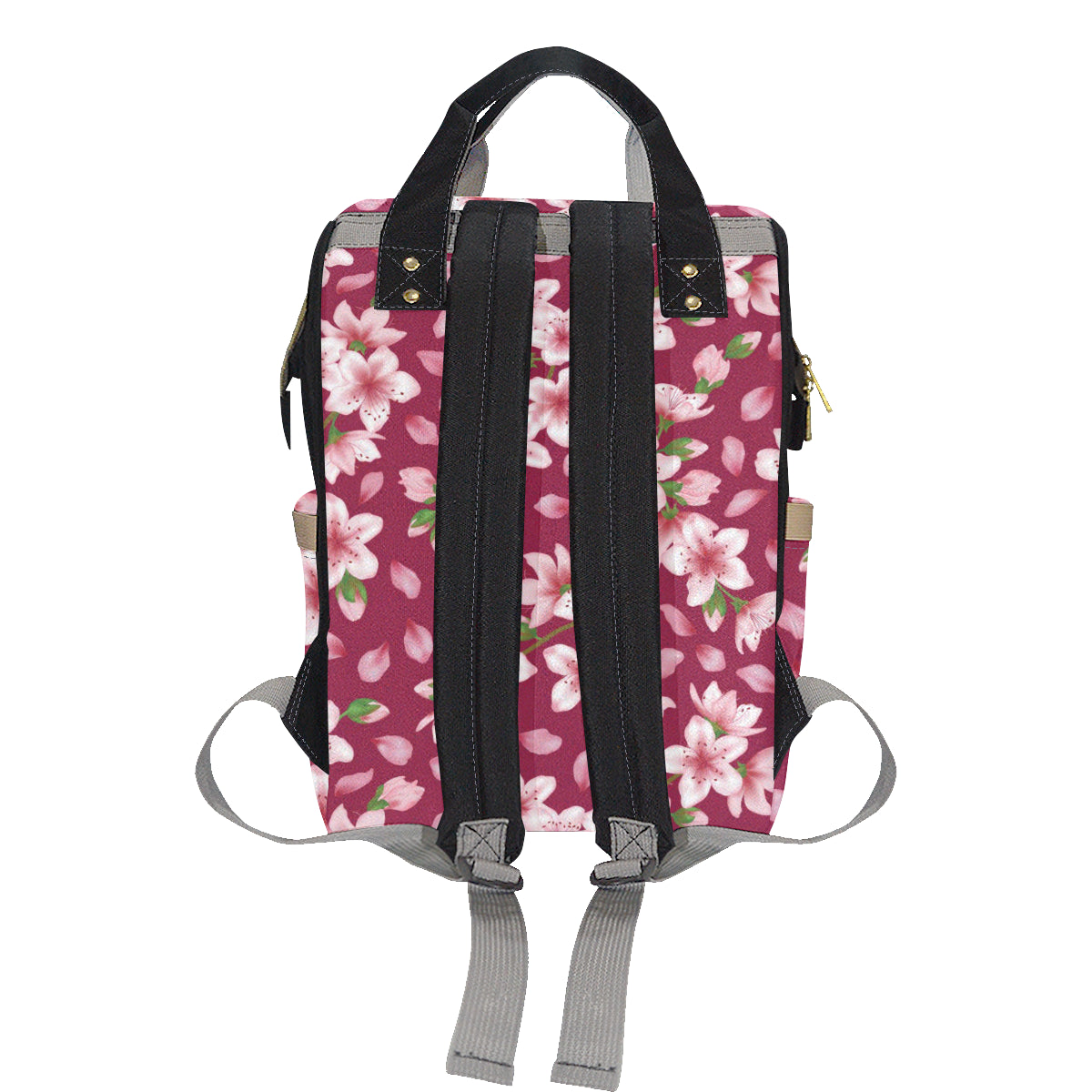 Cherry Blossom Pattern Print Design CB06 Diaper Bag Backpack